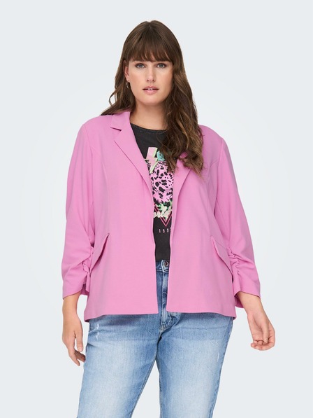 ONLY CARMAKOMA Rosa Damenjacke mit drei Viertel-Ärmeln ONLY CARMAKOMA Carolina Diana