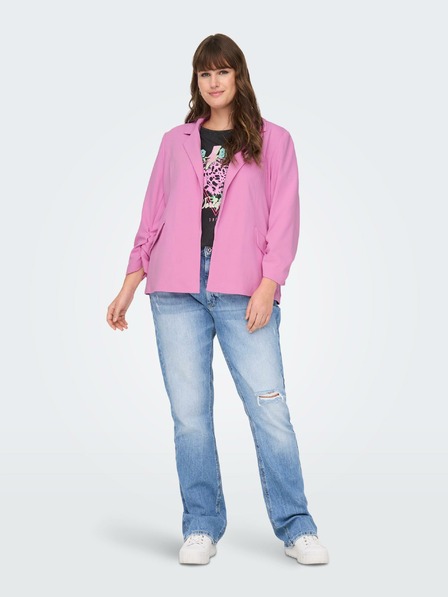 ONLY CARMAKOMA Rosa Damenjacke mit drei Viertel-Ärmeln ONLY CARMAKOMA Carolina Diana