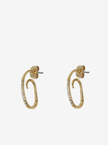 Pieces Goldfarbene Damen-Ohrringe Pieces Mulle