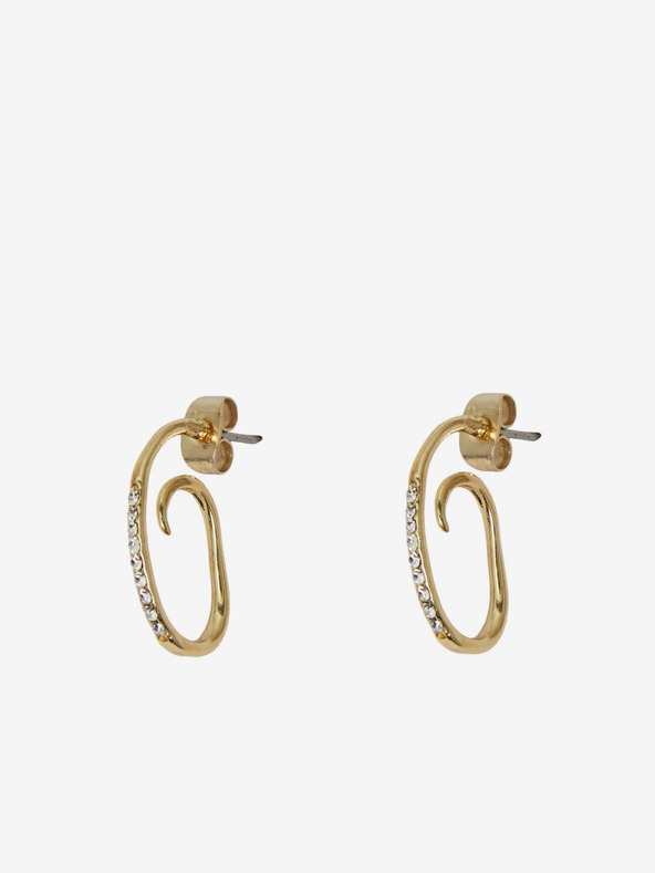 Pieces Goldfarbene Damen-Ohrringe Pieces Mulle