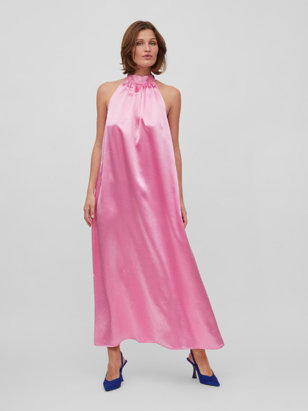 Vila Rosa Damen-Satin-Maxikleid VILA Sittas