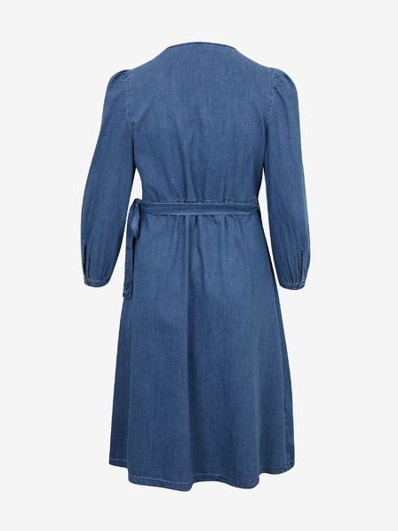 ONLY CARMAKOMA Blaues Damen-Wickelkleid aus Denim ONLY CARMAKOMA Irina