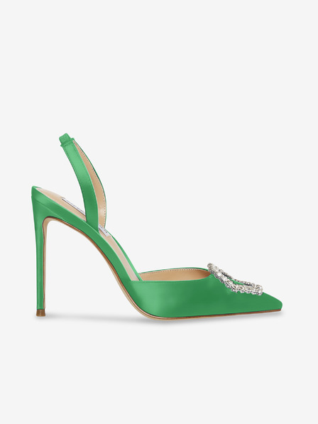 Steve Madden Grüne Satin-Pumps mit hohem Absatz Steve Madden Vionnet