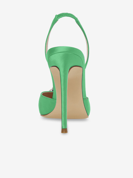 Steve Madden Grüne Satin-Pumps mit hohem Absatz Steve Madden Vionnet