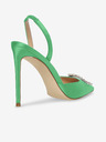 Steve Madden Grüne Satin-Pumps mit hohem Absatz Steve Madden Vionnet