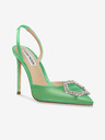 Steve Madden Grüne Satin-Pumps mit hohem Absatz Steve Madden Vionnet
