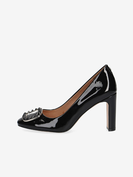 Caprice Schwarze Leder Caprice Pumps