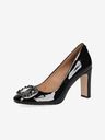 Caprice Schwarze Leder Caprice Pumps