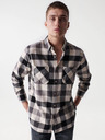 Salsa Jeans Weiß-schwarz kariertes Herrenhemd Salsa Jeans