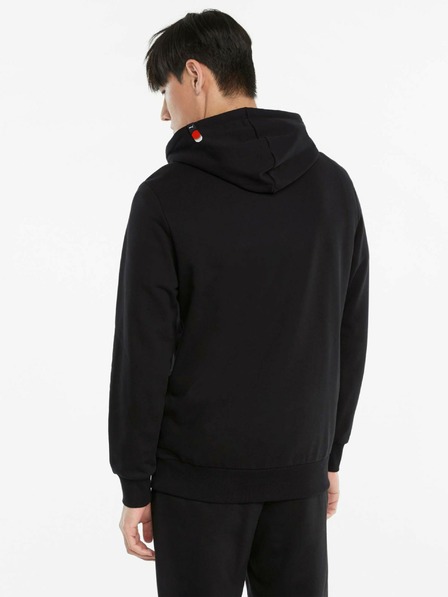 Puma Schwarzer Puma AS Graphic Hoodie für Herren