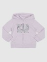 GAP Violetter Kapuzenpullover für Mädchen mit Reißverschluss und Kapuze GAP