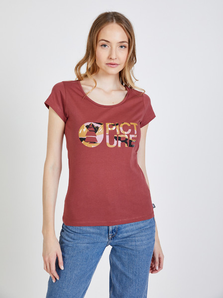 Picture Ziegelfarbenes Damen-T-Shirt Bild