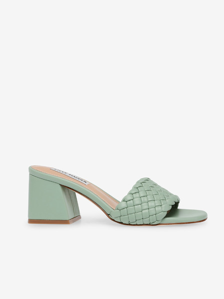 Steve Madden Steve Madden Aspyn Hellgrüne Damen Pantoffeln mit breitem Absatz