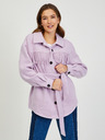 Orsay Hellviolette Hemdjacke mit Fransen ORSAY