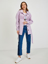 Orsay Hellviolette Hemdjacke mit Fransen ORSAY