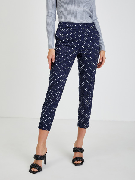 Orsay Dunkelblaue gepunktete Damenhose ORSAY