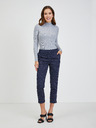 Orsay Dunkelblaue gepunktete Damenhose ORSAY