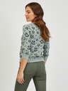 Orsay Hellgrüner Damenpullover mit Blumenmuster ORSAY