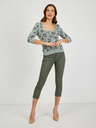 Orsay Hellgrüner Damenpullover mit Blumenmuster ORSAY
