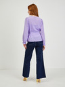 Orsay Hellviolette karierte Damenbluse ORSAY