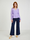 Orsay Hellviolette karierte Damenbluse ORSAY