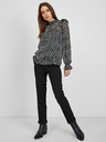 Orsay Schwarze gemusterte Damenbluse ORSAY