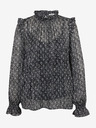 Orsay Schwarze gemusterte Damenbluse ORSAY