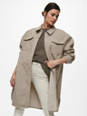 ONLY Beigefarbener leichter Damen-Hemdenmantel ONLY Elaine