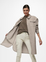 ONLY Beigefarbener leichter Damen-Hemdenmantel ONLY Elaine