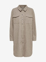 ONLY Beigefarbener leichter Damen-Hemdenmantel ONLY Elaine