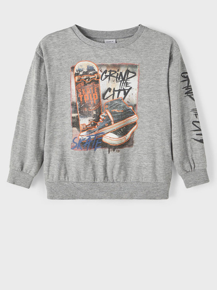 name it Grau gestromtes Sweatshirt für Jungen name it Tomanso