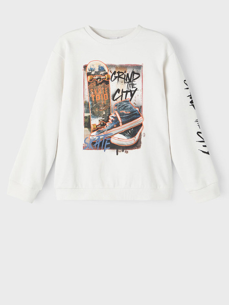 name it Weißes Sweatshirt für Jungen name it Tomanso