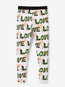 Desigual Weiße gemusterte Leggings für Mädchen Desigual Garden