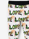 Desigual Weiße gemusterte Leggings für Mädchen Desigual Garden