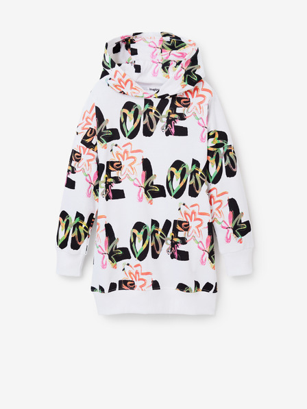 Desigual Desigual Flavia weiß Mädchen gemustertes Sweatshirt