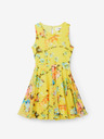 Desigual Desigual Gardenia Gelbes Mädchen-Blumenkleid