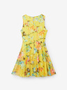 Desigual Desigual Gardenia Gelbes Mädchen-Blumenkleid