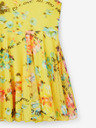 Desigual Desigual Gardenia Gelbes Mädchen-Blumenkleid