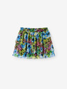 Desigual Blauer und grüner Mädchenrock mit Blumenmuster Desigual Garden