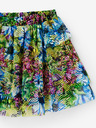 Desigual Blauer und grüner Mädchenrock mit Blumenmuster Desigual Garden