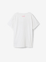 Desigual Weißes Desigual Heart Mädchen T-Shirt