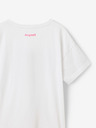 Desigual Weißes Desigual Heart Mädchen T-Shirt