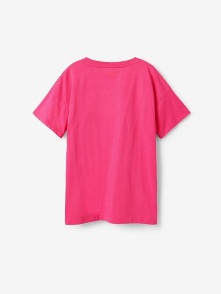 Desigual Desigual Herz Dunkelrosa Mädchen T-Shirt