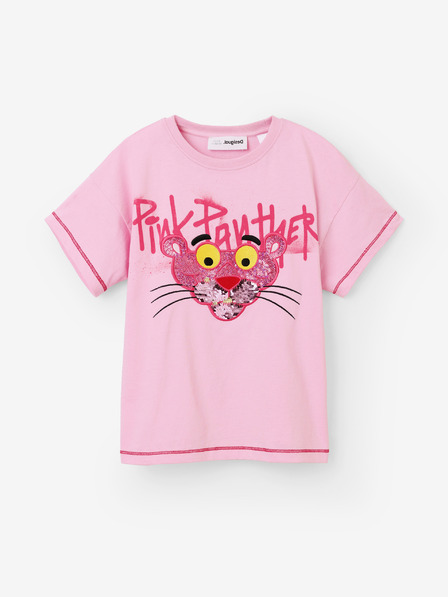 Desigual Rosa Mädchen-T-Shirt Desigual Pink Panther
