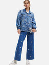 Desigual Blaue gemusterte Jeansjacke für Damen Desigual Aramis