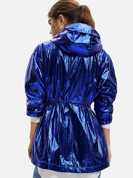 Desigual Blauer Desigual Ontario Metallic-Parka für Damen