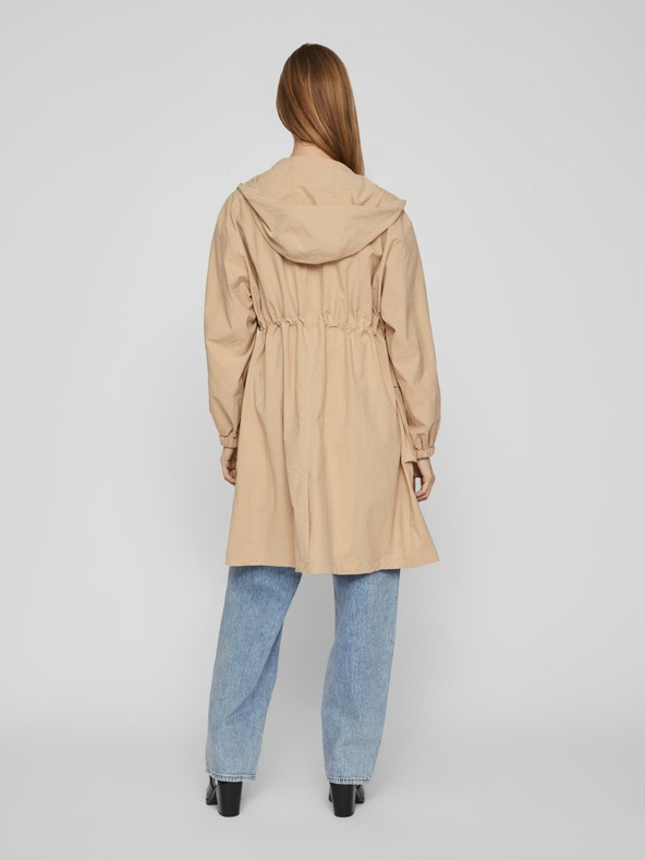 Vila Beigefarbener Damen-Parka VILA Siliana