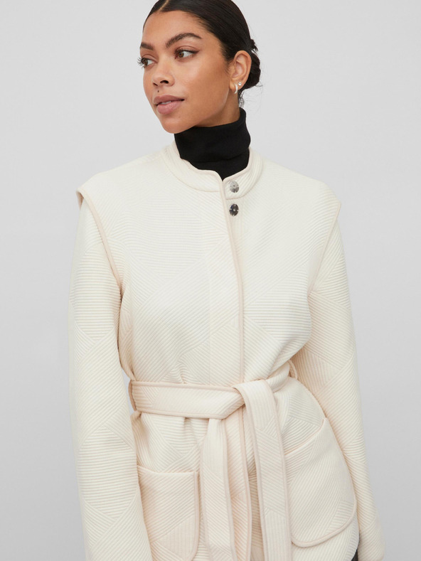 Vila VILA Khloe Creme Leichte Damenjacke