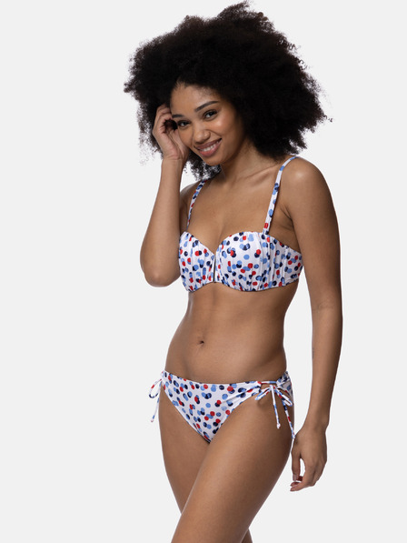 DORINA Weißer gepunkteter Damen Bikini Bottom DORINA Antibes