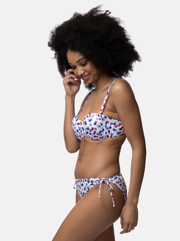 DORINA Weißer gepunkteter Damen Bikini Bottom DORINA Antibes